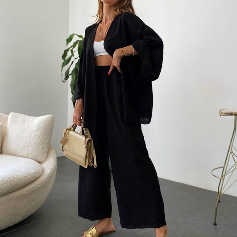 Completo pantalone in lino da  - Linen Pant Wide recensione e prezzo
